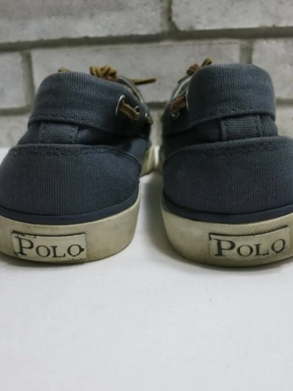 Polo Ralph Lauren Lander Canvas Boat Shoes Men's Casual Footwear Shoes Sz 11 D